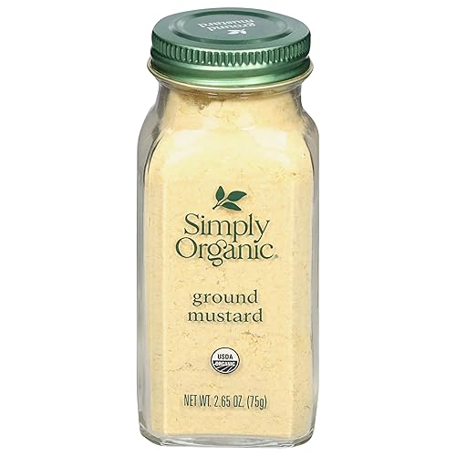 Simply Organic Mostaza molida orgánica, 2.65 onzas