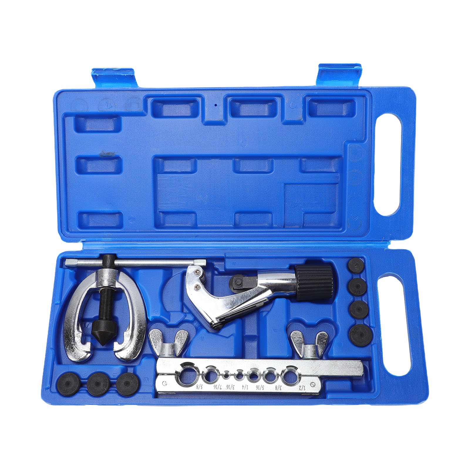 Luocute Kit de Herramientas de Abocardado, Herramienta de Abocardado de Línea de Freno de Metal Multifuncional con Escariador y Cortador para Instalación y Reparación de Tuberías (89153)