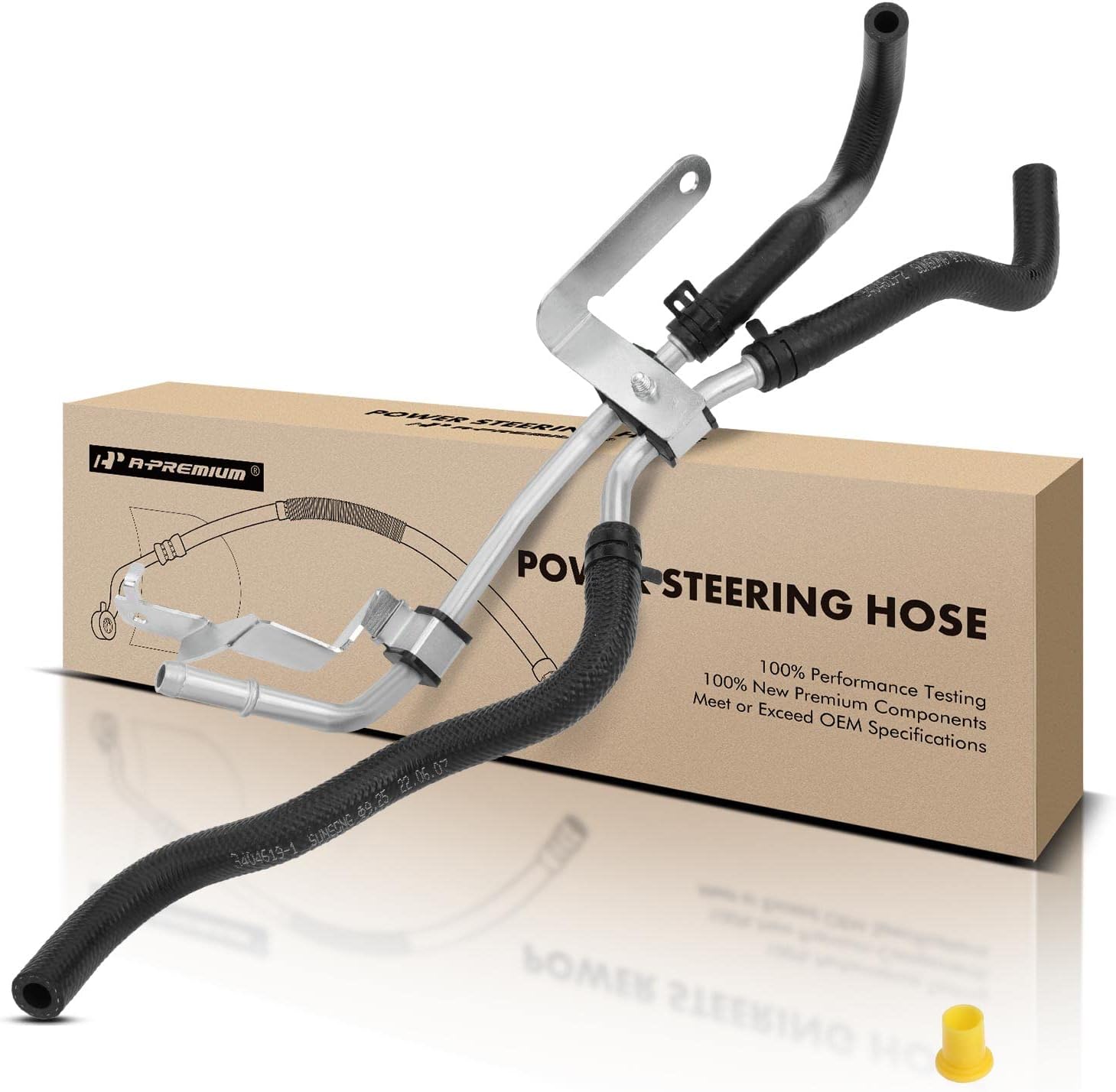 A-Premium Power Steering Return Line Hose Assembly Compatible with Infiniti G35 2003-2004 V6 3.5L To Reservoir