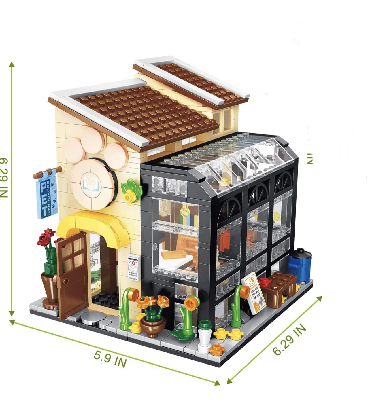 Amazon.com: General Jim's Pet Cat Cafe Bookstore Modular Building