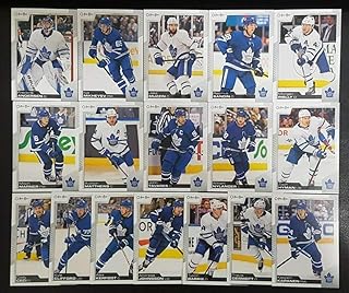 2020-21 O-Pee-Chee OPC Toronto Maple Leafs Base Team Set of 17 Cards: #23 Cody Ceci #45 Kyle Clifford #57 William Nylander...