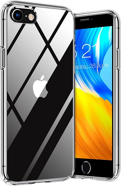 TORRAS Crystal Clear iPhone SE 2022 Case, iPhone SE 2020 Case [NO.1 Anti-Yellow] [5.0 Drop Protection] iPhone SE 3 Case 3rd Gen Slim Thin iPhone SE 2022 Phone Case Cover 5G for iPhone SE3/8/7 Clear