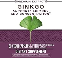 Vista 9 de Nature's Way Ginkgo Premium Extract, Supports Memory & Concentration*, 120 mg Ginkgo Biloba Extract per 2-Capsule Serving, with Gotu Kola, Vegan, No