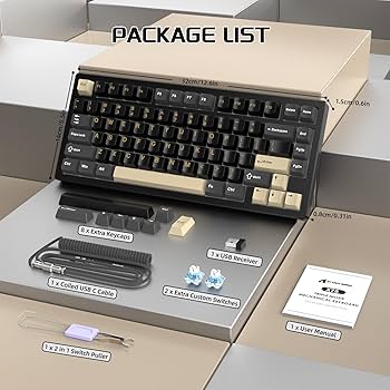 Amazon.com: ATTACK SHARK X75-QMK Wireless Mechanical Gaming