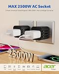 Universal Travel Plug Adapter 2 Pack - Black
