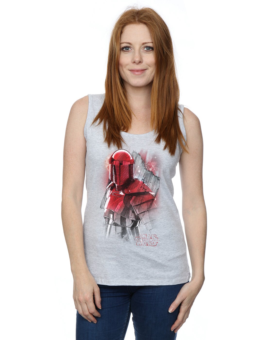 Star Wars Women's Sport Grey The Last Jedi Praetorian Guard Brushed Vest Large