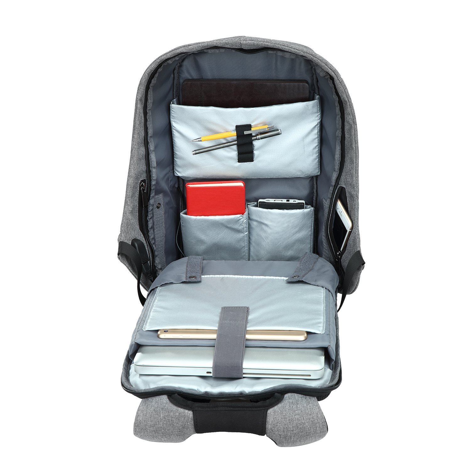 Ozuko Anti Diebstahl Business Laptop Rucksack Mit USB Lade-Wasserdicht