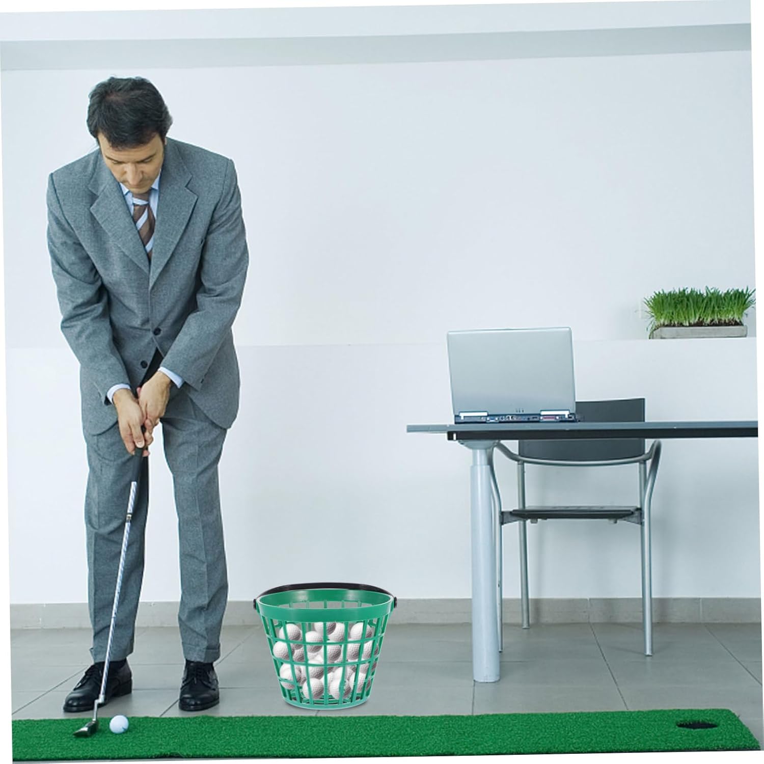 Golf Basket Woven Basket Bucket Golf Club Bucket Golf Game Balls Mini Laundry Basket Cube Storage