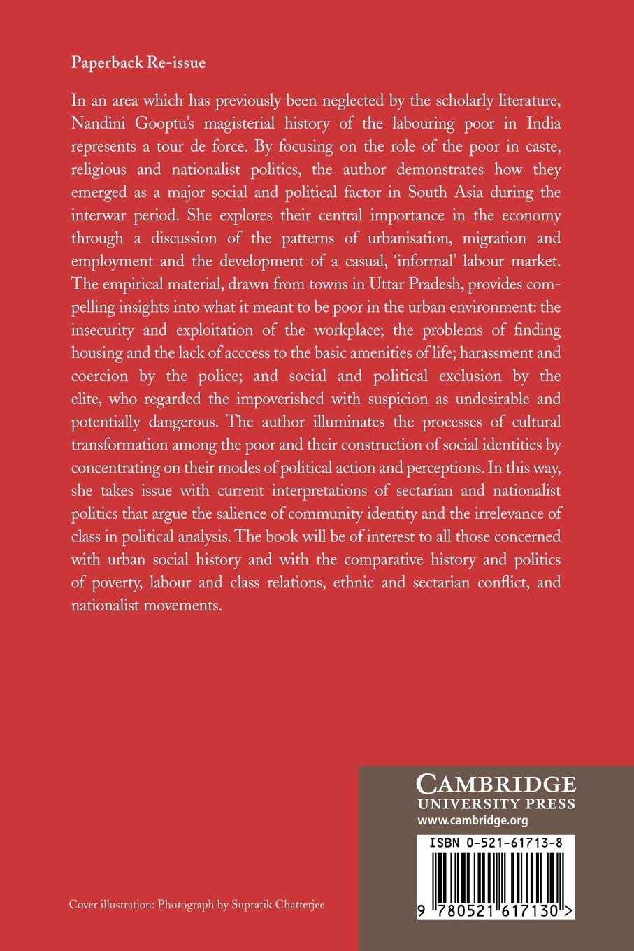 The Politics of the Urban Poor in Early Twentieth-Century India: 8