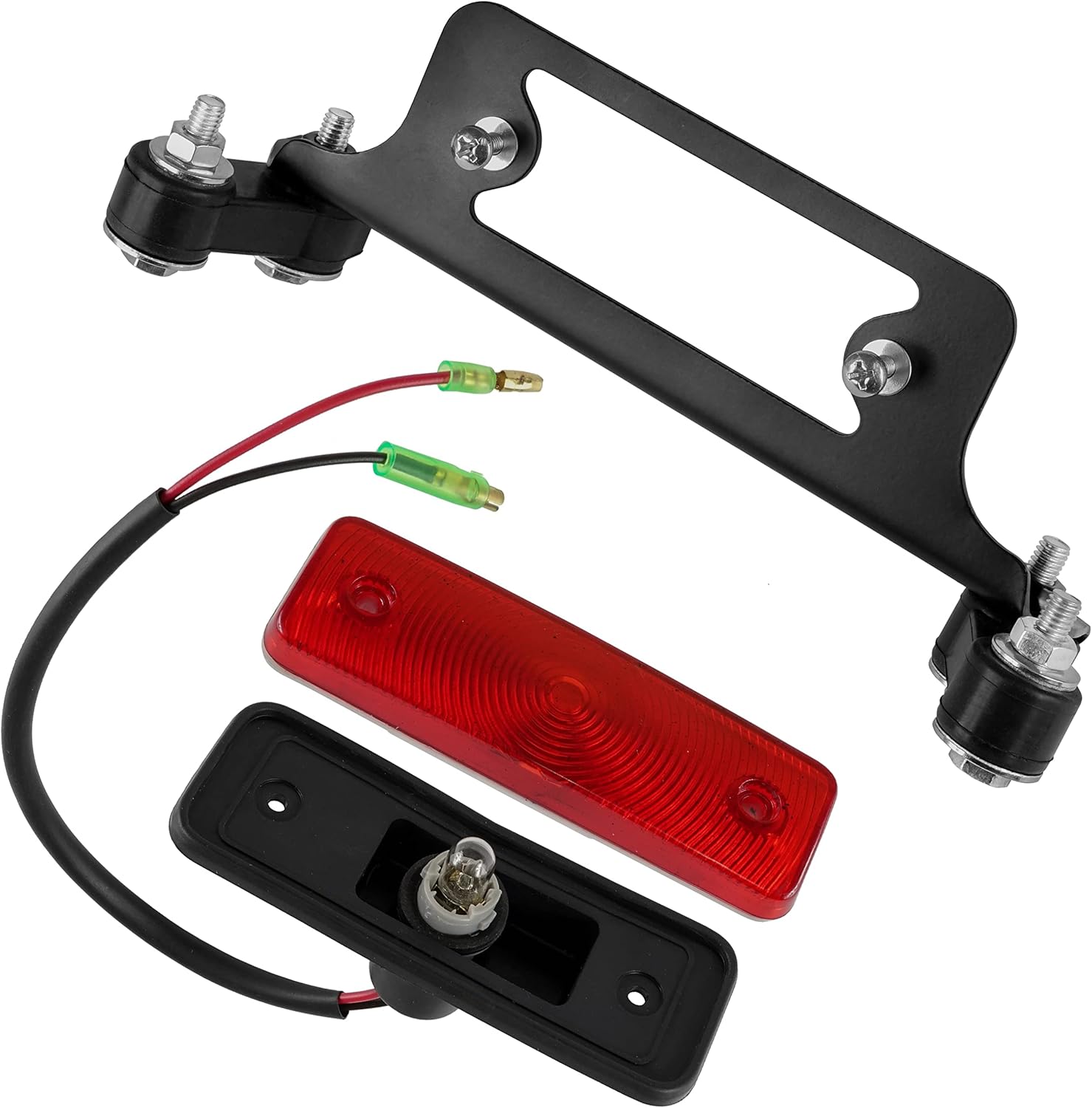 Caltric Complete Tail Light with Mounting Bracket and Hardware Compatible with Yamaha Blaster YFS200U 1988-2001