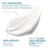 Vista 3 de La Roche-Posay Effaclar Adapalene Gel 0.1% Tratamiento para el acné, crema retinoide, gel medicamento para puntos negros y puntos blancos, sin