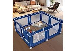 50x50x25.2 Inches Dog Playpen with Gate: Spacious Enclosure for Large Dogs' Playtime