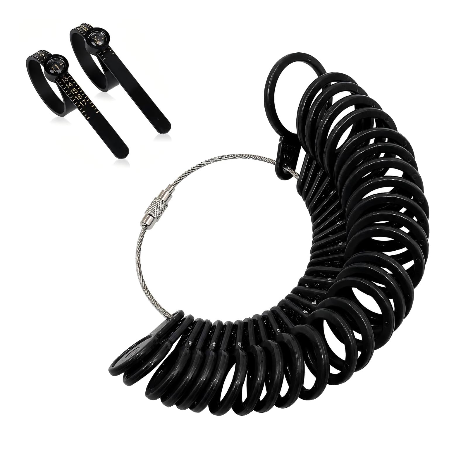 Amazon.com: Ring Sizer Measuring Tool Kit, 27 PCS Plastic Ring 