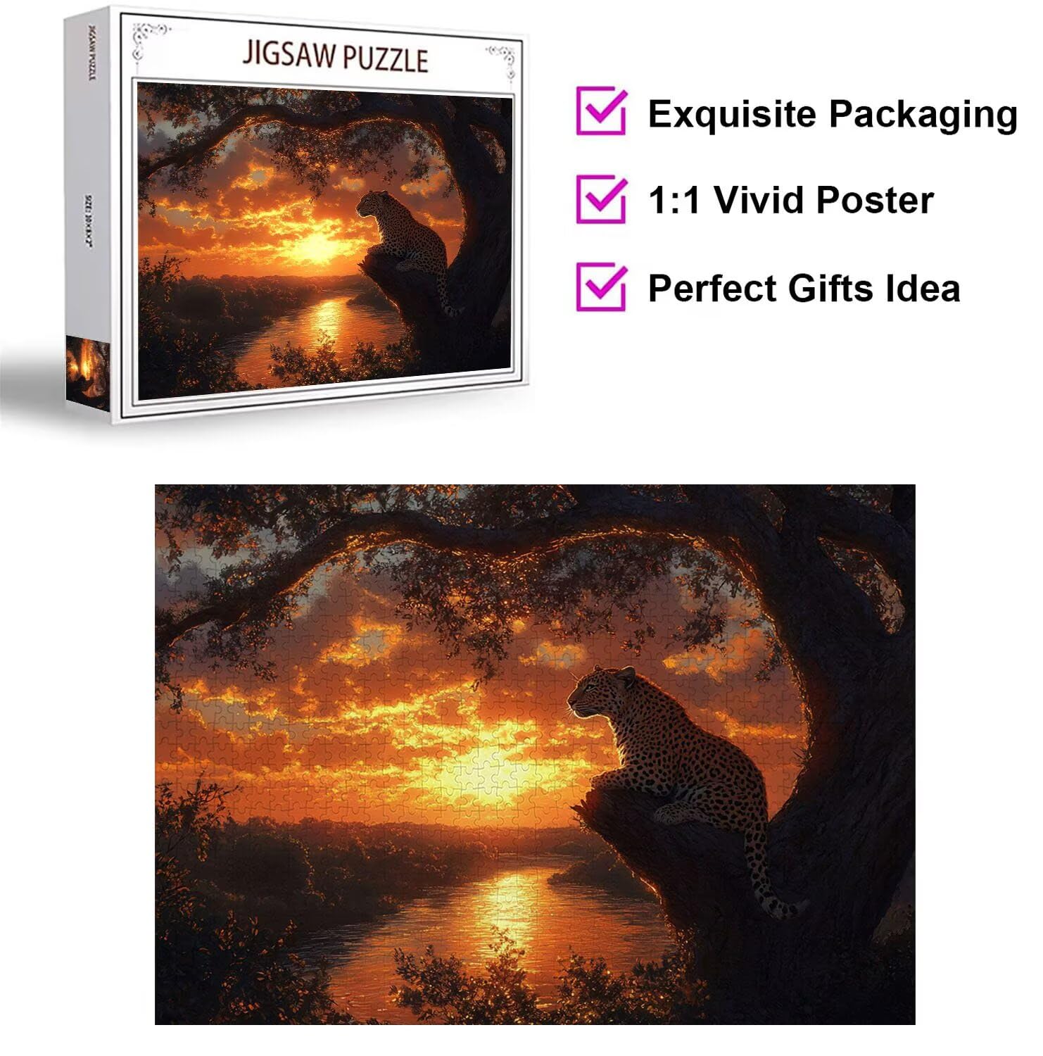 Puzzle 3000 Pezzi Sole calante Puzzle Adulti, Gioco Educativo, n-443