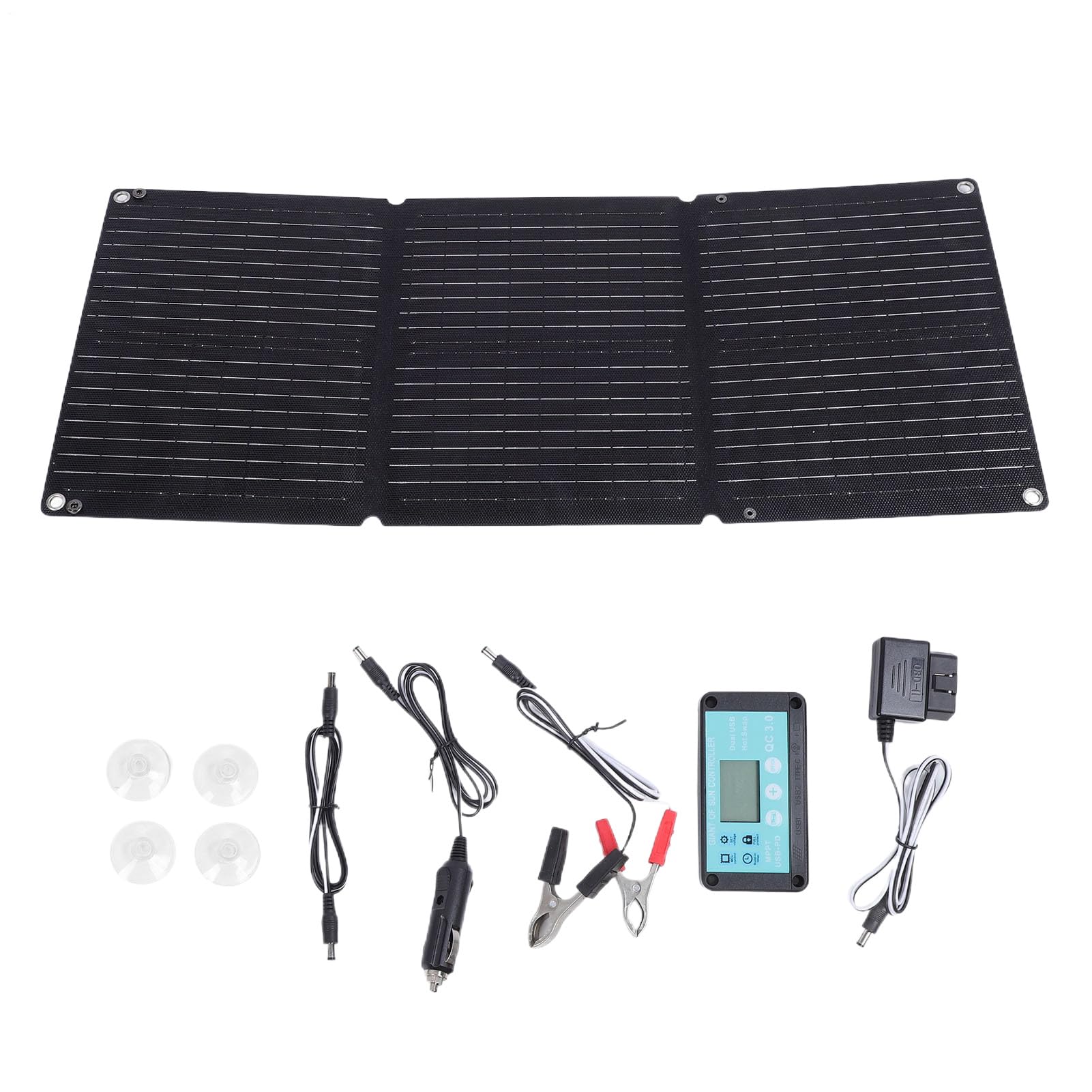 Caricatore del gocciolamento solare, Caricatore solare a batteria 'auto | Manutentore automatico impermeabile pieghevole 12-24V per barca, viaggi
