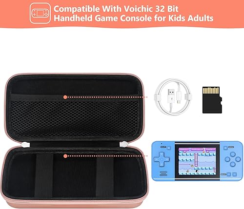 Miniatura 2 de Supmay Hard Carrying Case for TEBIYOU Handheld Game Console for Kids Preloaded 218 Retro Video Games, Portable Gaming Player Travel Storage Holder