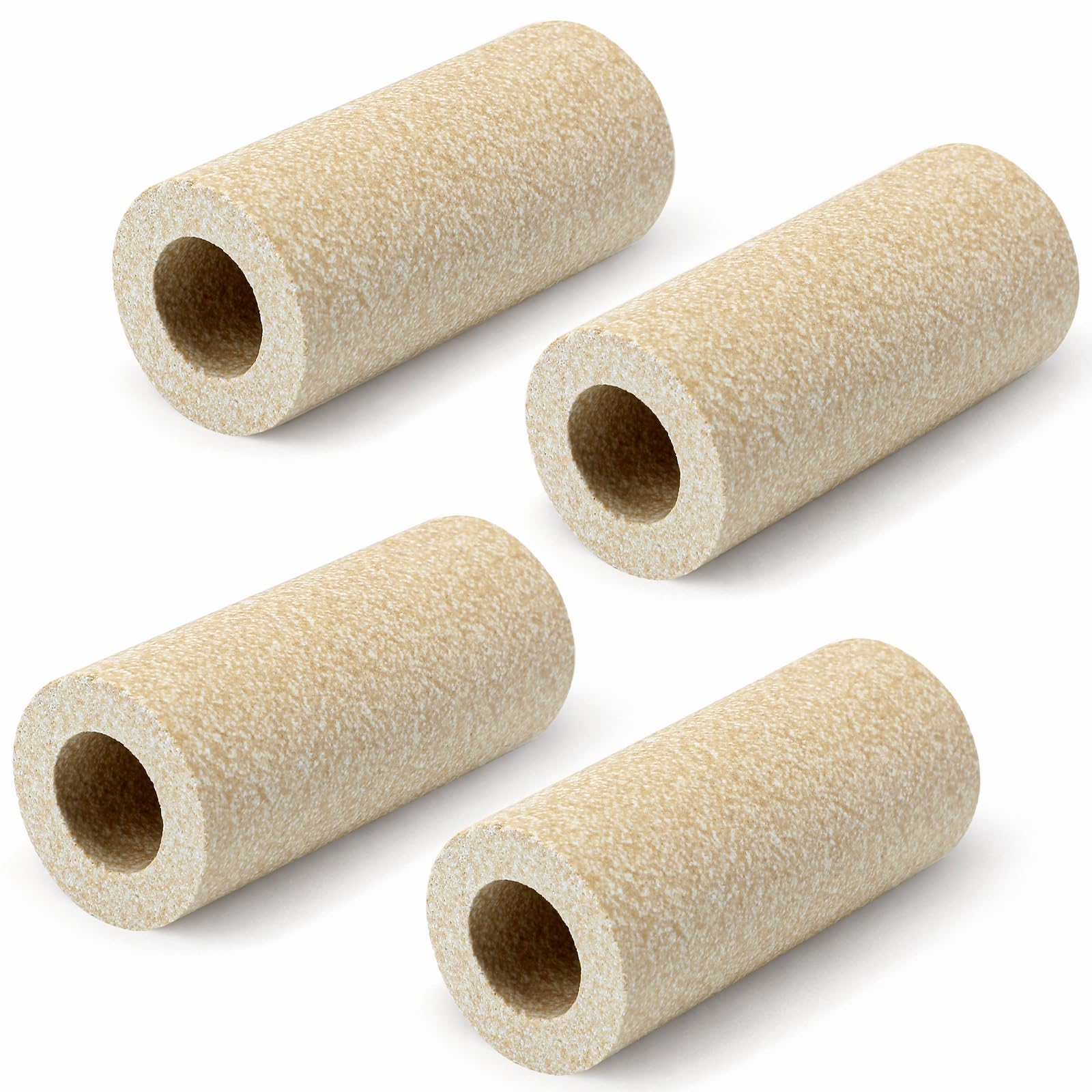 Tuanse 4 Pack 1.75 x 4 Inch Tall Round Kiln Posts High Alumina Kiln Posts Ceramic Shelf Supports for High Temperature Kilns Shelf Sturdy Firing Post