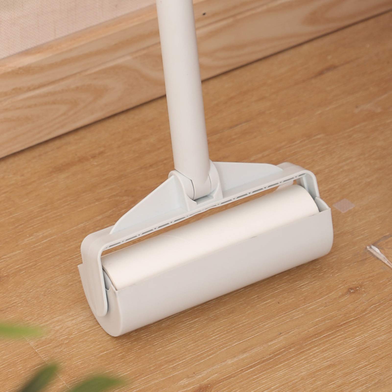 Wiederverwendbarer Fussel-Picker mit langem Griff, Haarreiniger, manuell, klebriger Bodenwischer, Kleidung, Teppich, Staub, Fusselentferner, klebrige Rolle