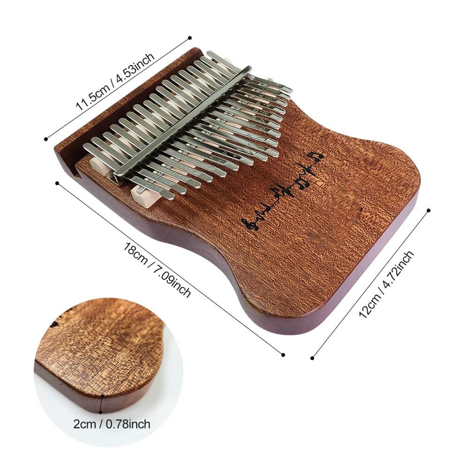 Principiantes Kalimba Piano De Pulgar Kalimba Profesional 17 Teclas Adecuado Para Principiantes Adultos