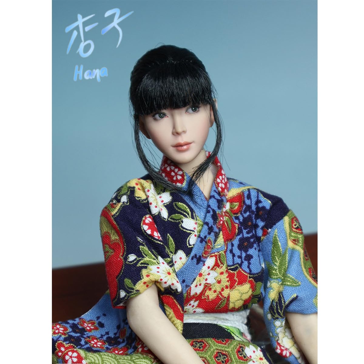 HiPlay 1/6 Asian Beauty Hana mit beweglichen Augen Kopfskulptur (Ver.A) Zubehör für 12-Zoll-Actionfigur