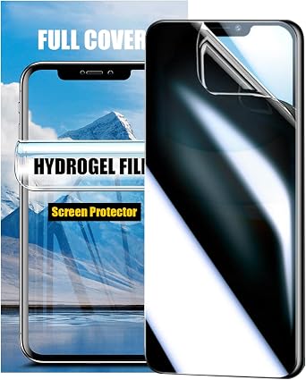 LOOKSEVEN 2 Pack Privacy Hydrogel Film For iPhone 11 | Soft TPU Screen Protector, High Sensitivity Protective Film, Not Tempered Film