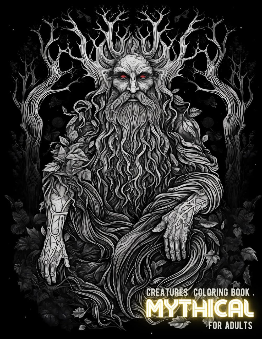 Mythical Creatures Coloring Book: A Variety of Fantasy and Magical Creatures To Color and Relaxing For Adults