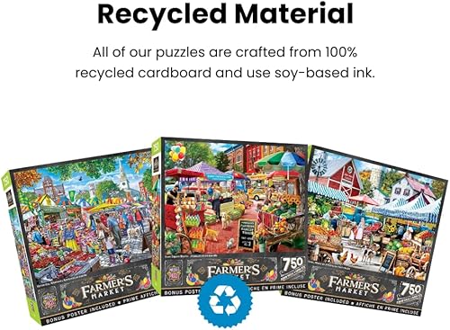 Miniatura 6 de Masterpieces Rompecabezas de 750 piezas para adultos y familia - Mercado de esquina - 18 x 24 pulgadas