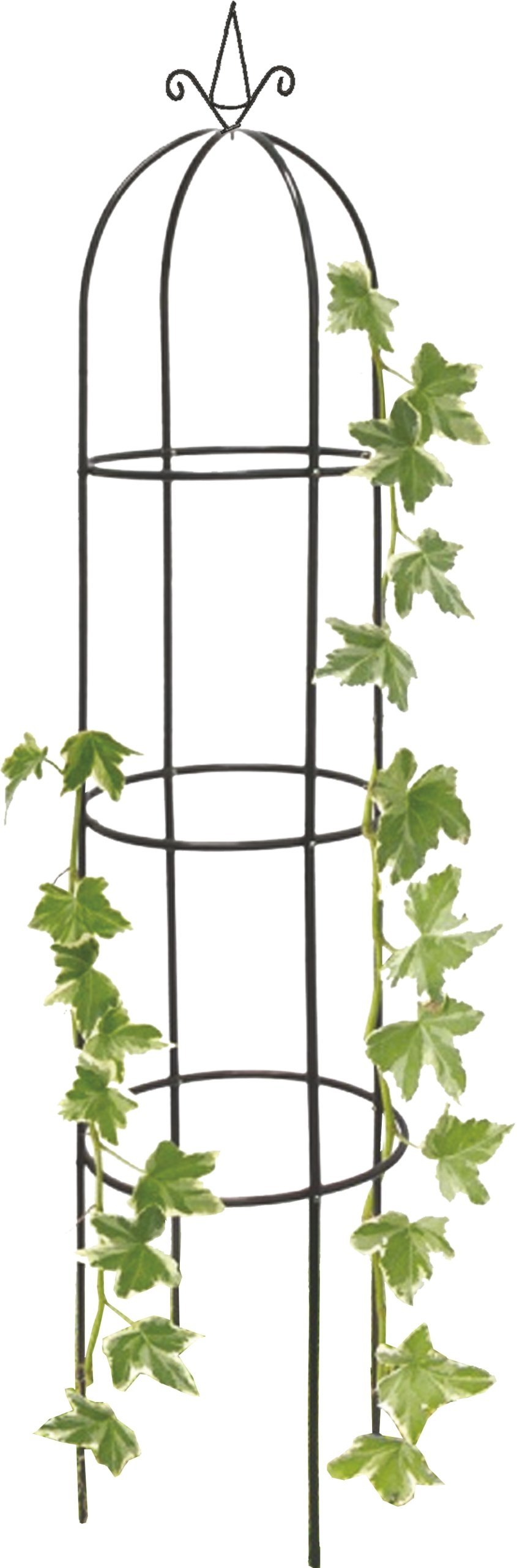 Garten-Obelisk Rankhilfe Aus Metall – 150 Cm, Schwarz, Für Rosen, Kletterpflanzen & Tomaten – Stabile Pflanzenstütze
