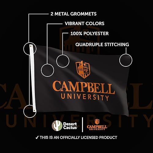 Miniatura 4 de Desert Cactus Campbell - Banderas de camellos de lucha con bandera de la universidad, 100% poliéster, para interiores y exteriores, 3 x 5 (estilo 6)