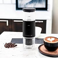 Vista 5 de Mini cafetera portátil de café expreso recargable por USB para espresso en polvo o cápsula