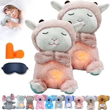 Timeable Relief Koala, Anxiety Relief Koala, Adjustable Breathing Stuffed Animal with Musical Lights & Rhythmic Breathing Motion for Stress Relief & Emotional Support 2PCS,Hh