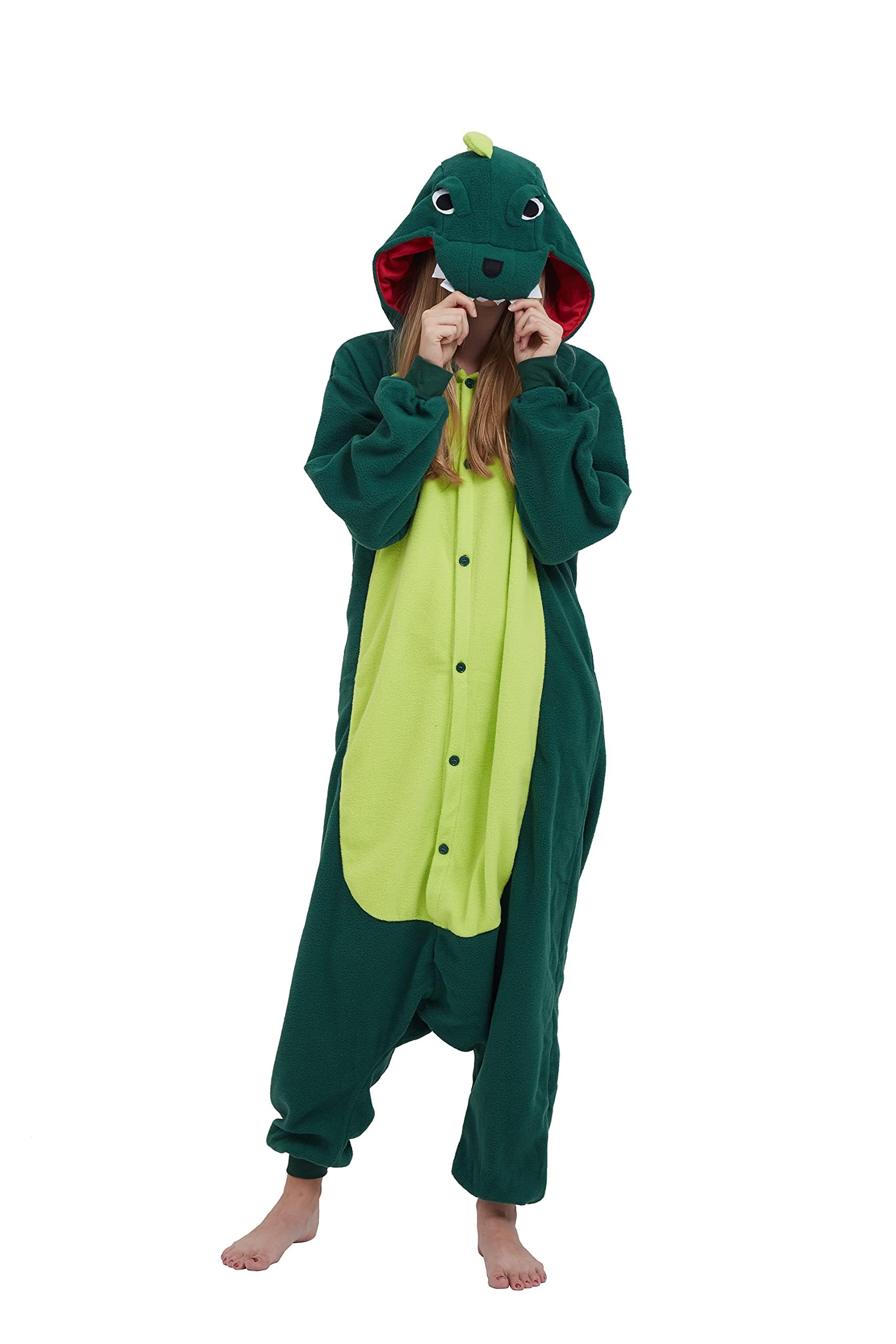 Adult Animal Onesie Pajamas, Men and Women's Animal Cosplay Costume Sleepwear, Ghost One-Piece Unisex Homewear
