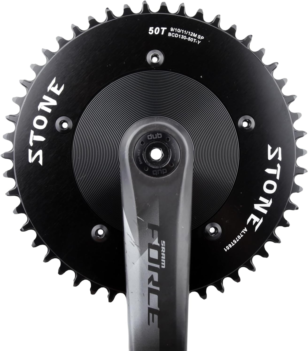 DJC Stone Chainring Adapter Converter Spider 130BCD for Sram AXS Force Red Rival QUARQ 8-Bolt Crank Road Bike 12 Speed