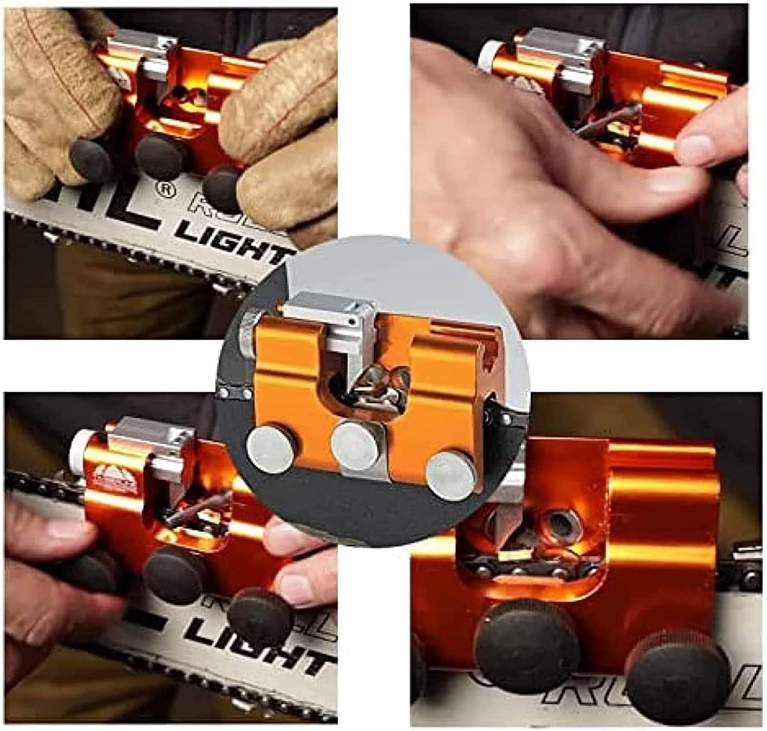 Hand Crank Chainsaw Sharpener | Portable Chainsaw Sharpening Tool for All Chainsaws and Saws | Easy-to-Use and Efficient Sharpening Solution