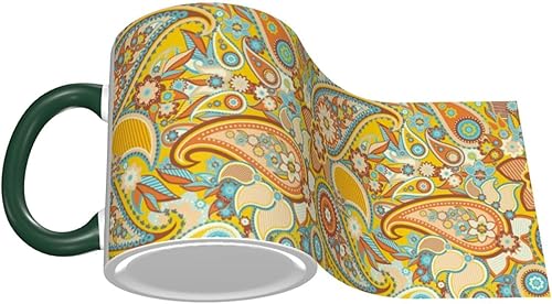 Miniatura 3 de Taza de café vintage de cachemira de cerámica con asa, tazas de té, tazas para café, tazas para beber, regalos para mujeres y hombres, tazas de café