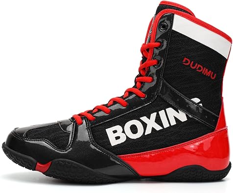 Boxing Shoes Men's Wrestling Shoes Teenagers Muay Thai Kickboxing Sparring Boxers Trainers Martial Arts Shoes Breathable Bodybuilding Boxing Boots 36-46
