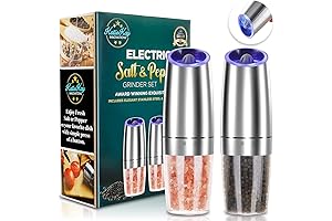 Electric Salt and Pepper Grinder Set - The Perfect Kitchen Helper You...