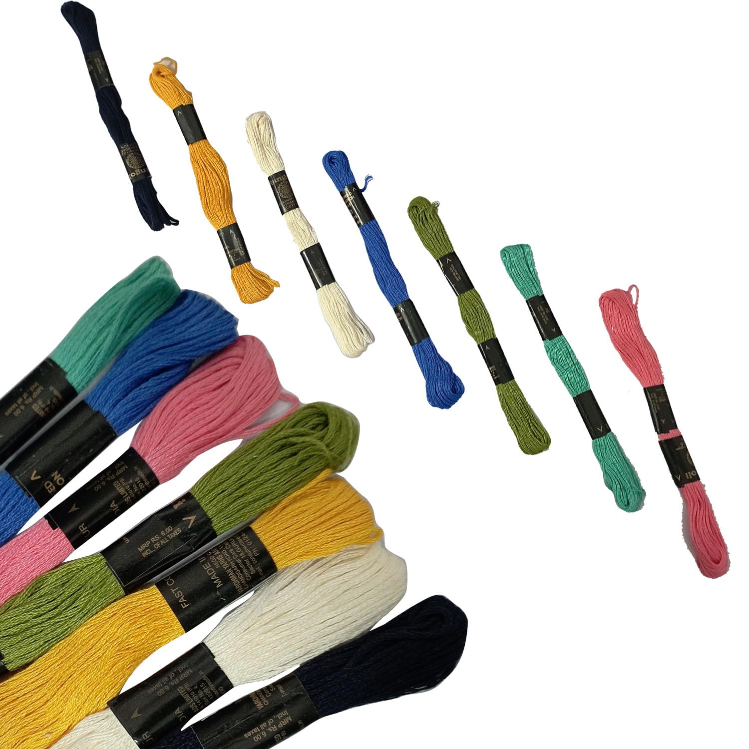 Aakriti Embroidery Floss,Skeins Mixed Colors Cross Floss Stitch Thread, Hand Sewing Needle for Embroidery,Rainbow Color Friendship Bracelet Making, Sewing Crafts (Embroidery Thread-7pcs)-image-38