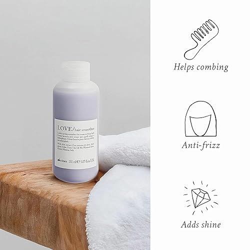 Miniatura 3 de Davines LOVE - Suavizador de cabello, crema sin enjuague para suavizar el cabello encrespado, rebelde u ondulado sin peso, blanco, 5.07 onzas