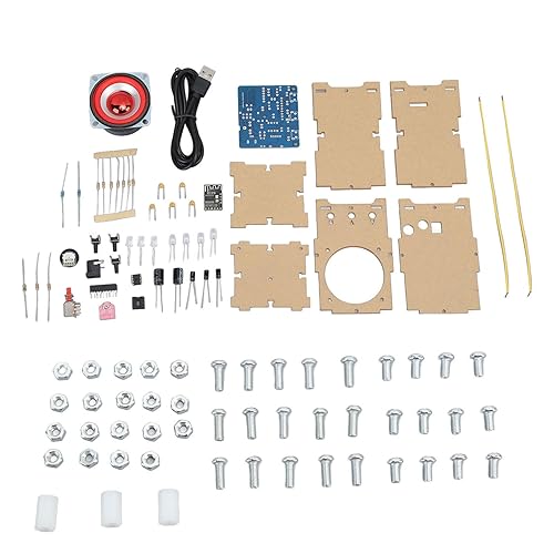 Kit de práctica de soldadura DIY Altavoz asy Aprendizaje y exploración Principios del circuito electrónico (piezas de repuesto)