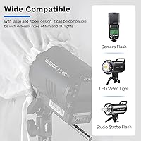 Vista 3 de Godox Paraguas Parabólico Reflectante Profundo de 41.3" / 105cm, Interior Blanco, Paraguas de Luz Suave para Estudio con Cubierta Difusora Blanca