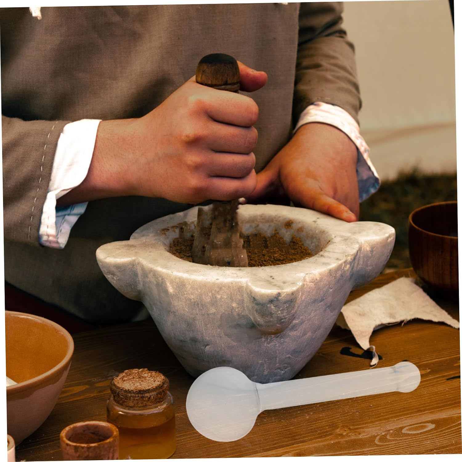 Grinding Pestle for Minerals and Pigments Crystal Non Slip