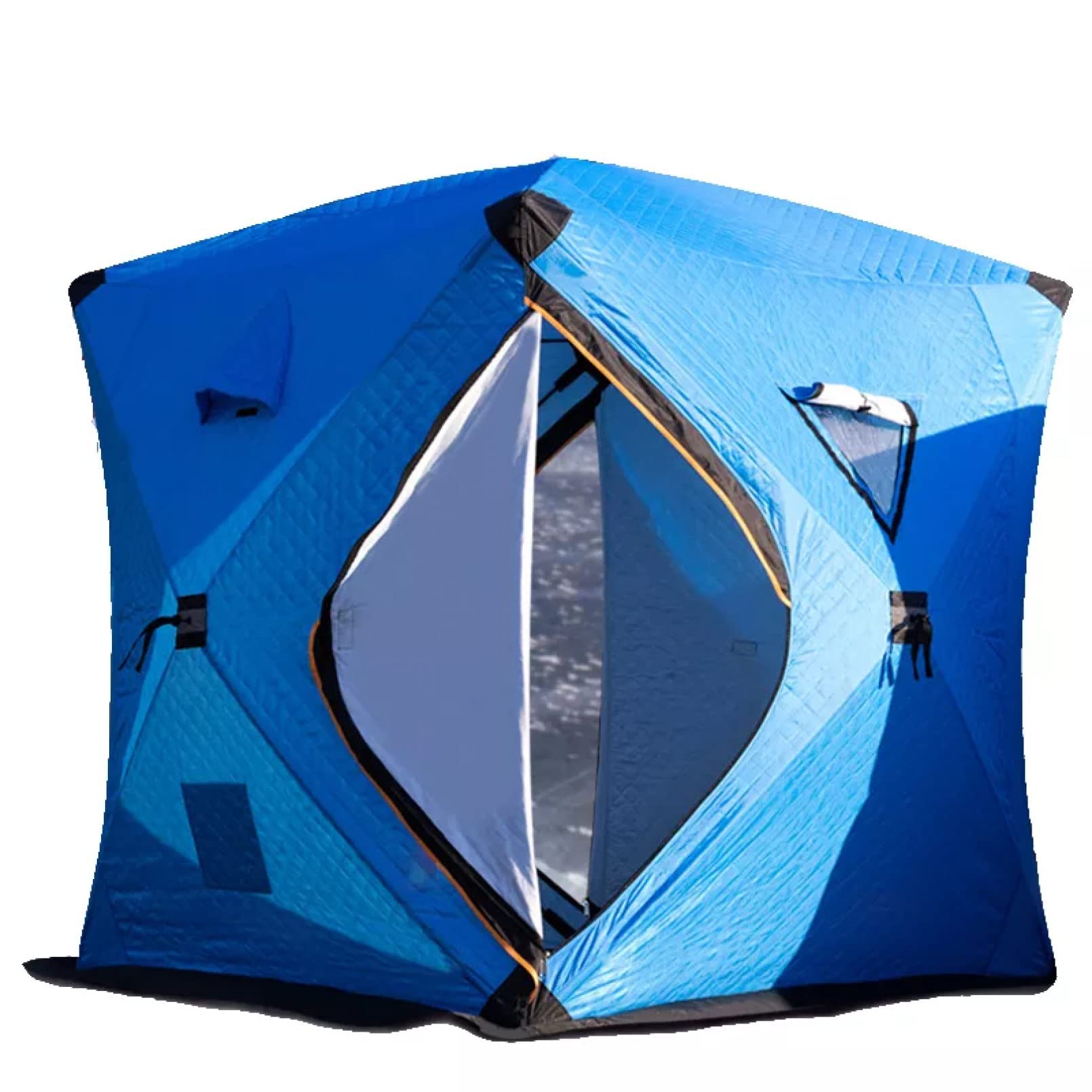 Tente de Voyage Tente de pêche sur Glace d'hiver Refuge 3-4 Personnes Camping en Plein air Tente Touristique Tente de pêche d'hiver