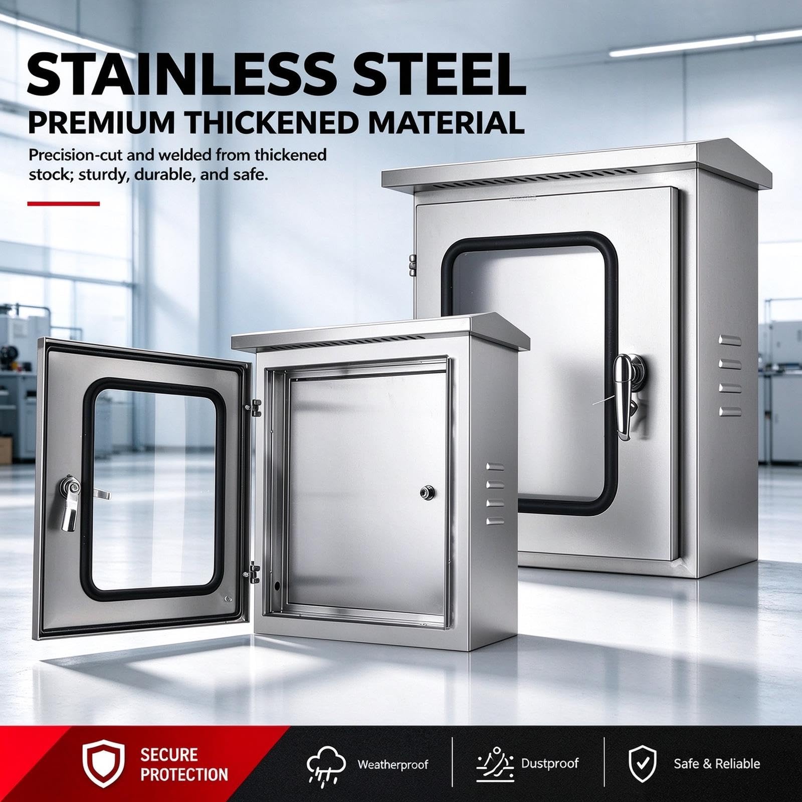 Contenitore Elettrico in Acciaio Inox Resistente, Cassetta di Derivazione