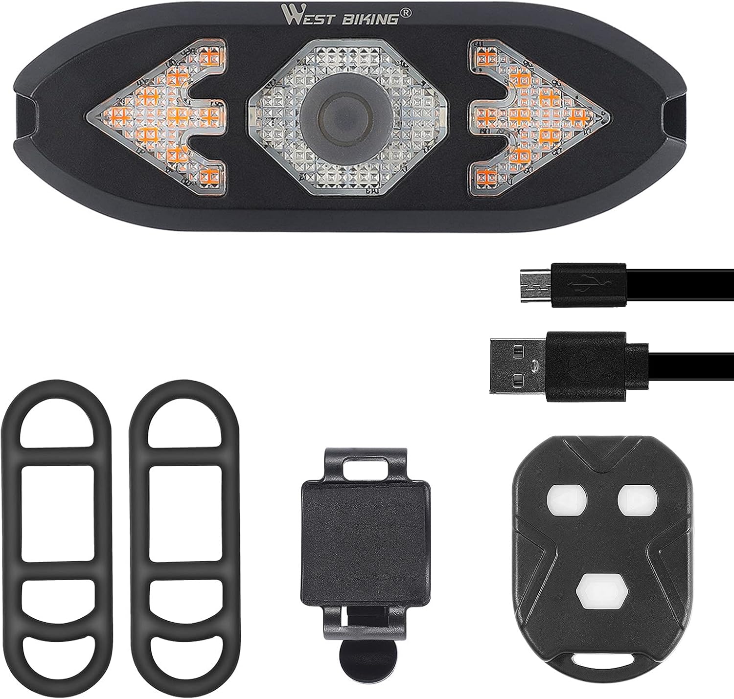 USB Bicycle Light Rear Light Bike Taillight Bicycle Turn