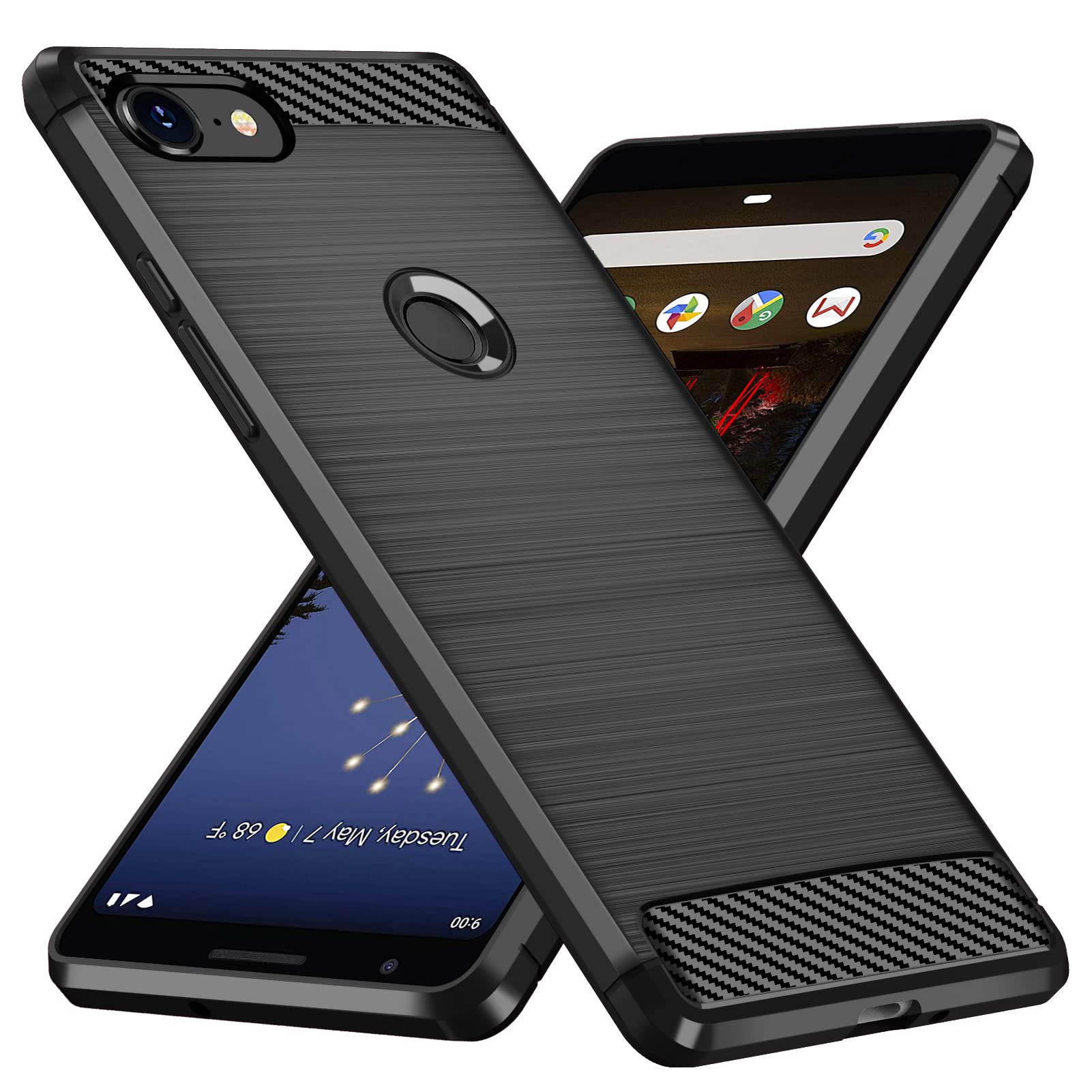 Amazon.co.jp: PNEWQN Google Pixel 3 ケース 耐衝撃 シリコン 薄型  