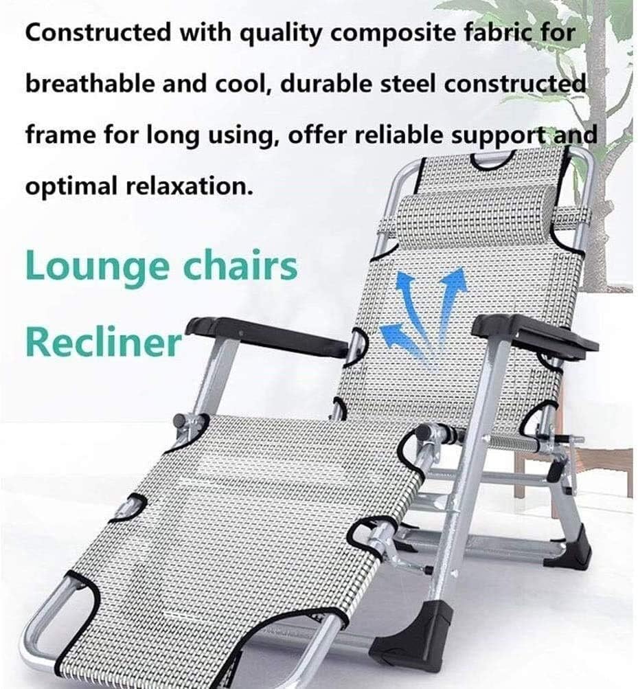 Sun Lounger Patio Reclining Chairs Garden Rocking Chair for Adults in Zero Gravity Deckchair for Outdoor Patio Covered Terrace Front Porch Folding Barbell Support 200 Kg Sun Lounger Chair