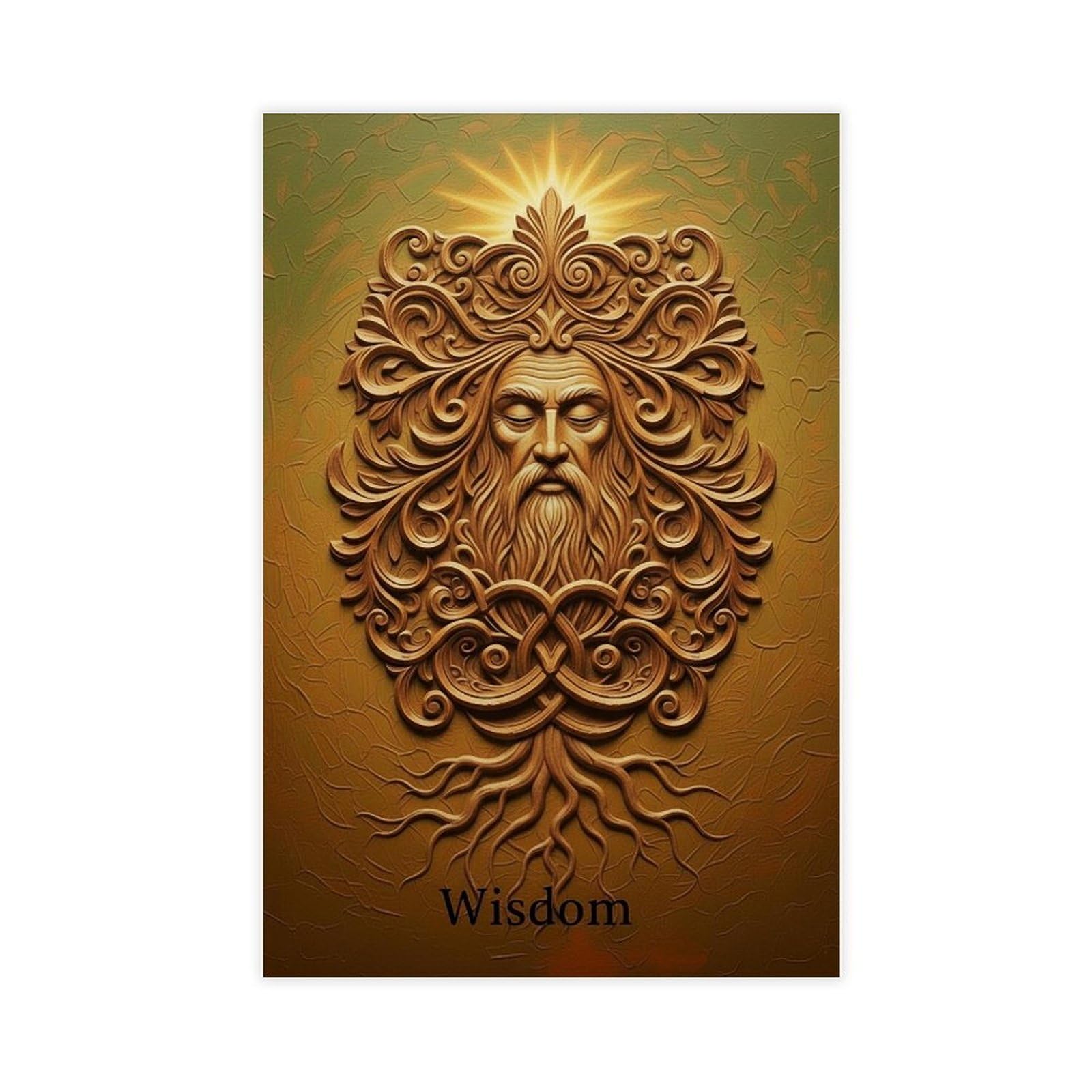 Jfecth Unframe-Style Wisdom Poster Canvas Poster For Living Room Decor Gift
