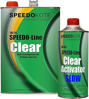 Speedokote Clear Coat 2K Acrylic Urethane, SMR-1150/1103-Q 4:1 Gallon Clearcoat Slow Kit.