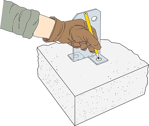 Miniatura 9 de Simpson Strong-Tie CPT66Z CPTZ ZMAX Base oculta galvanizada del poste para 6x6
